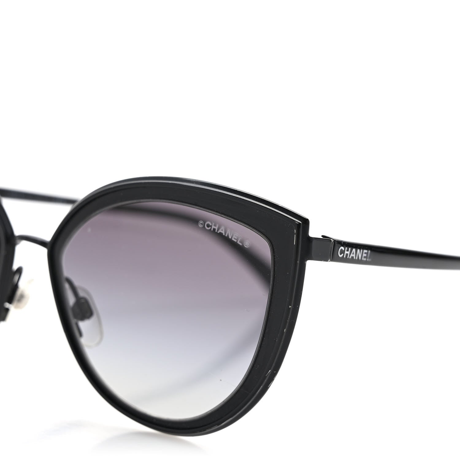 Chanel Cat Eye Sunglasses 4222 Black 5 of 8