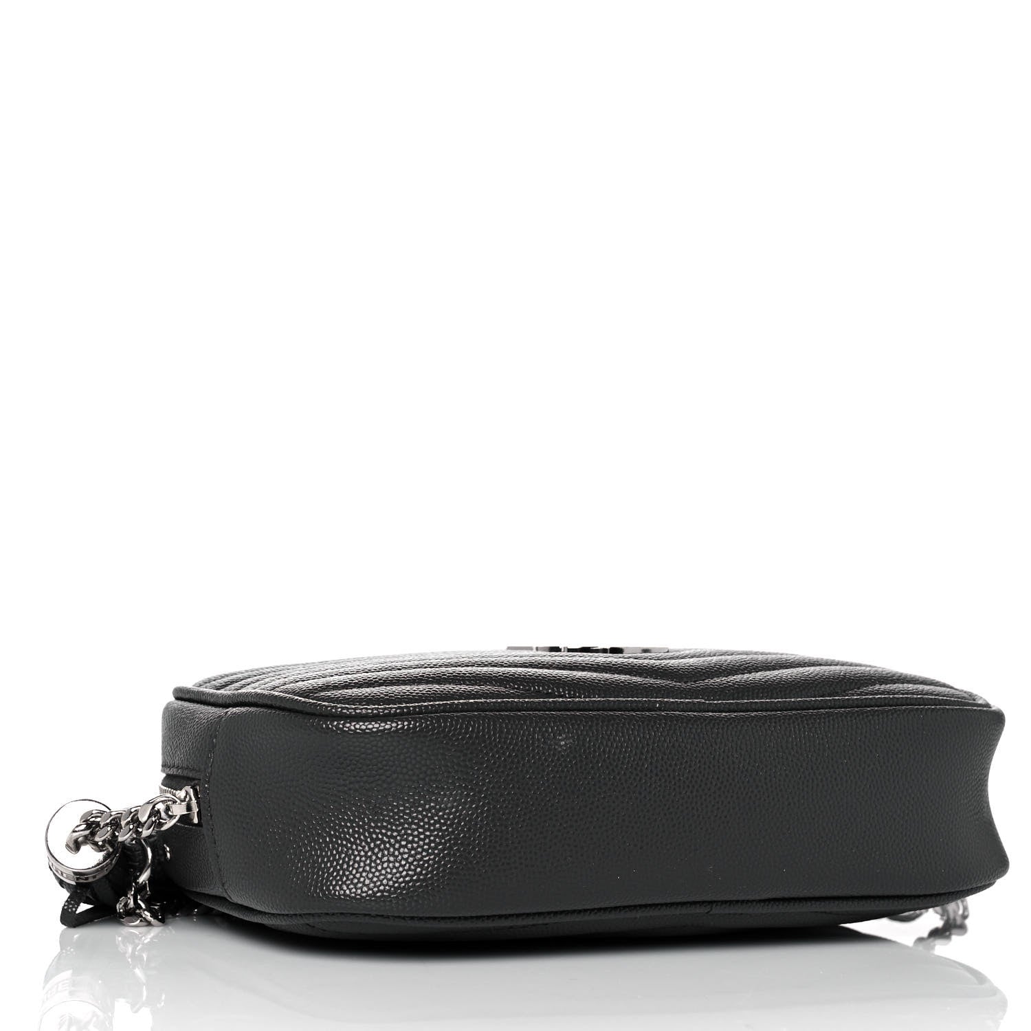Saint Laurent Grain De Poudre Matelasse Monogram Mini Lou Camera Bag Asphalt 3 of 8