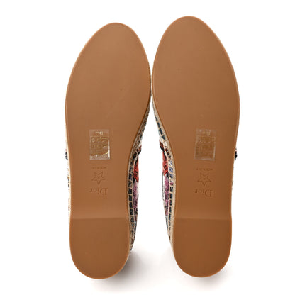Christian Dior Canvas Mille Fleurs Embroidered Granville Espadrille 39 Multicolor 5 of 8