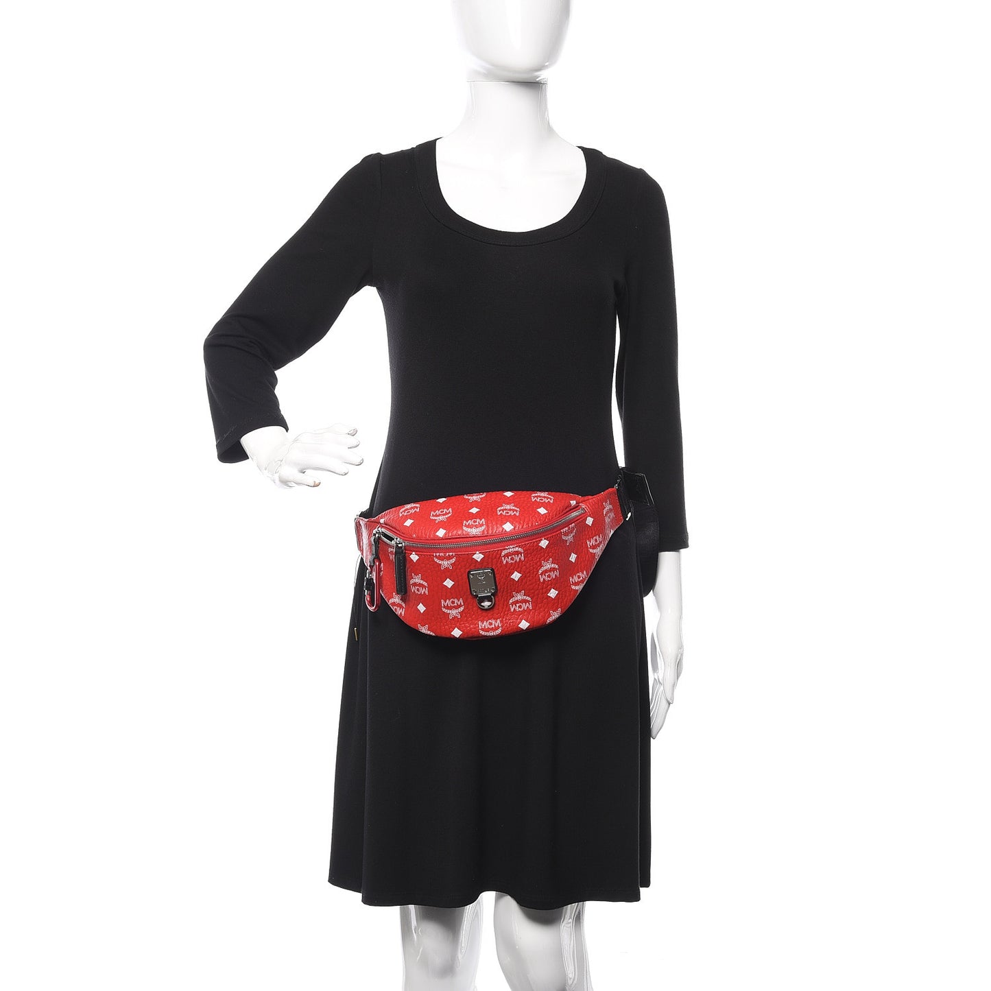 Visetos Small Fursten Belt Bag Red