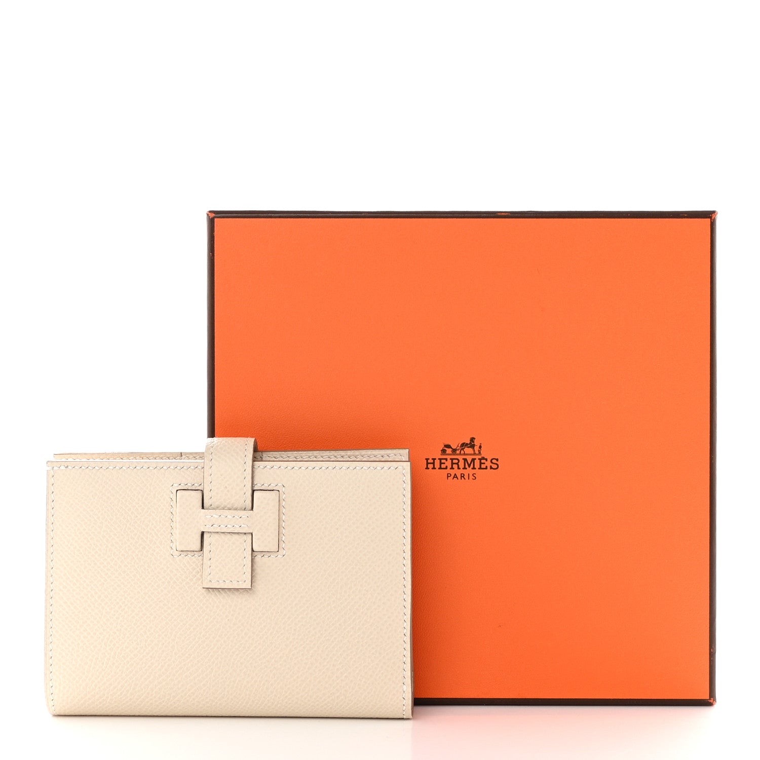 Hermes Epsom H Passant Compact Wallet Craie 8 of 8