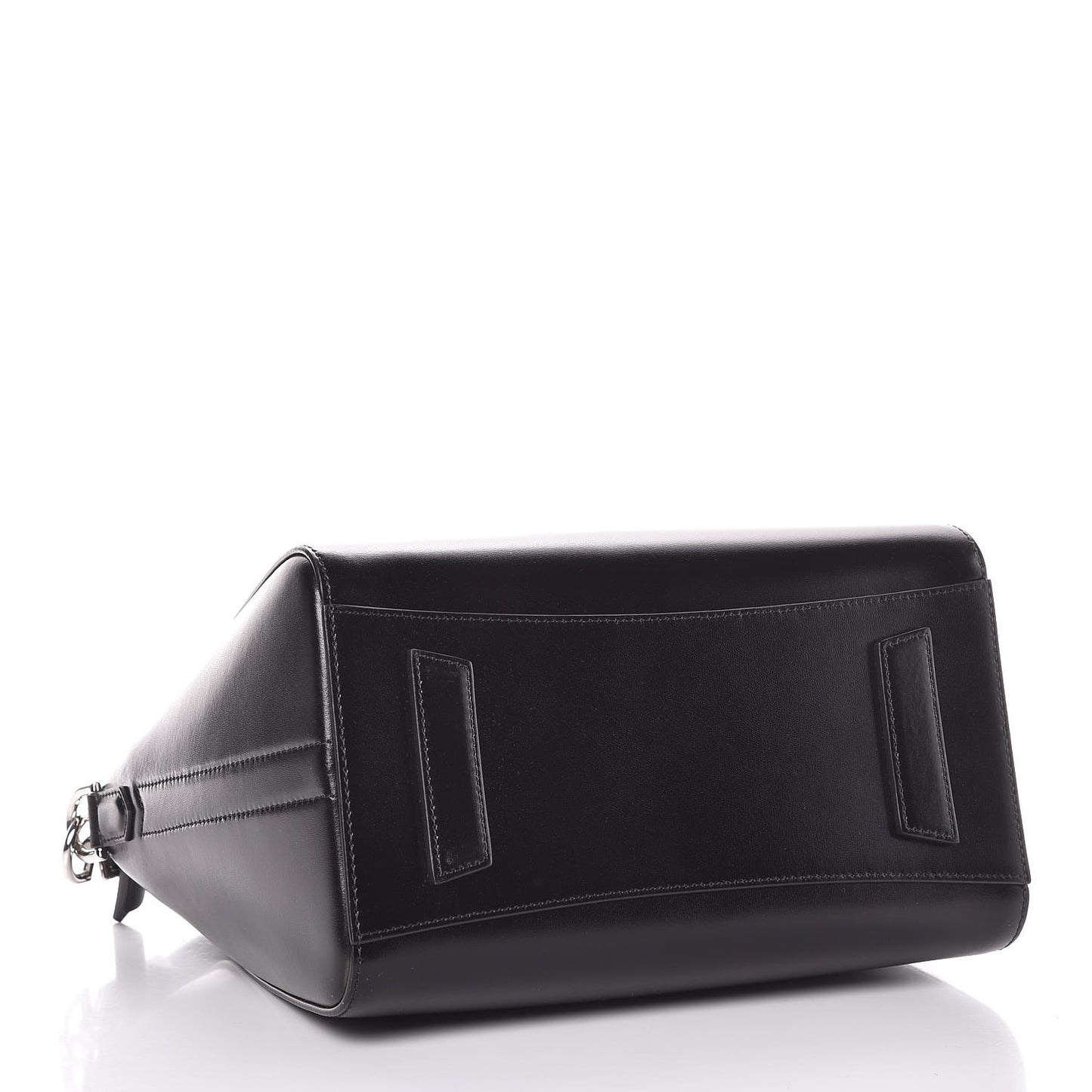 Shiny Lord Calfskin Small Antigona Black