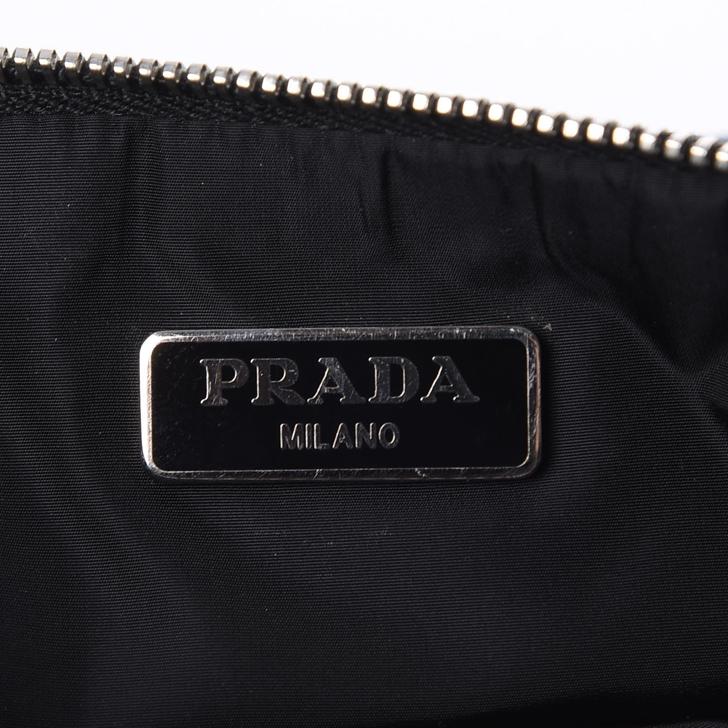Prada Nylon Pouch Black Yellow Blue 7 of 7