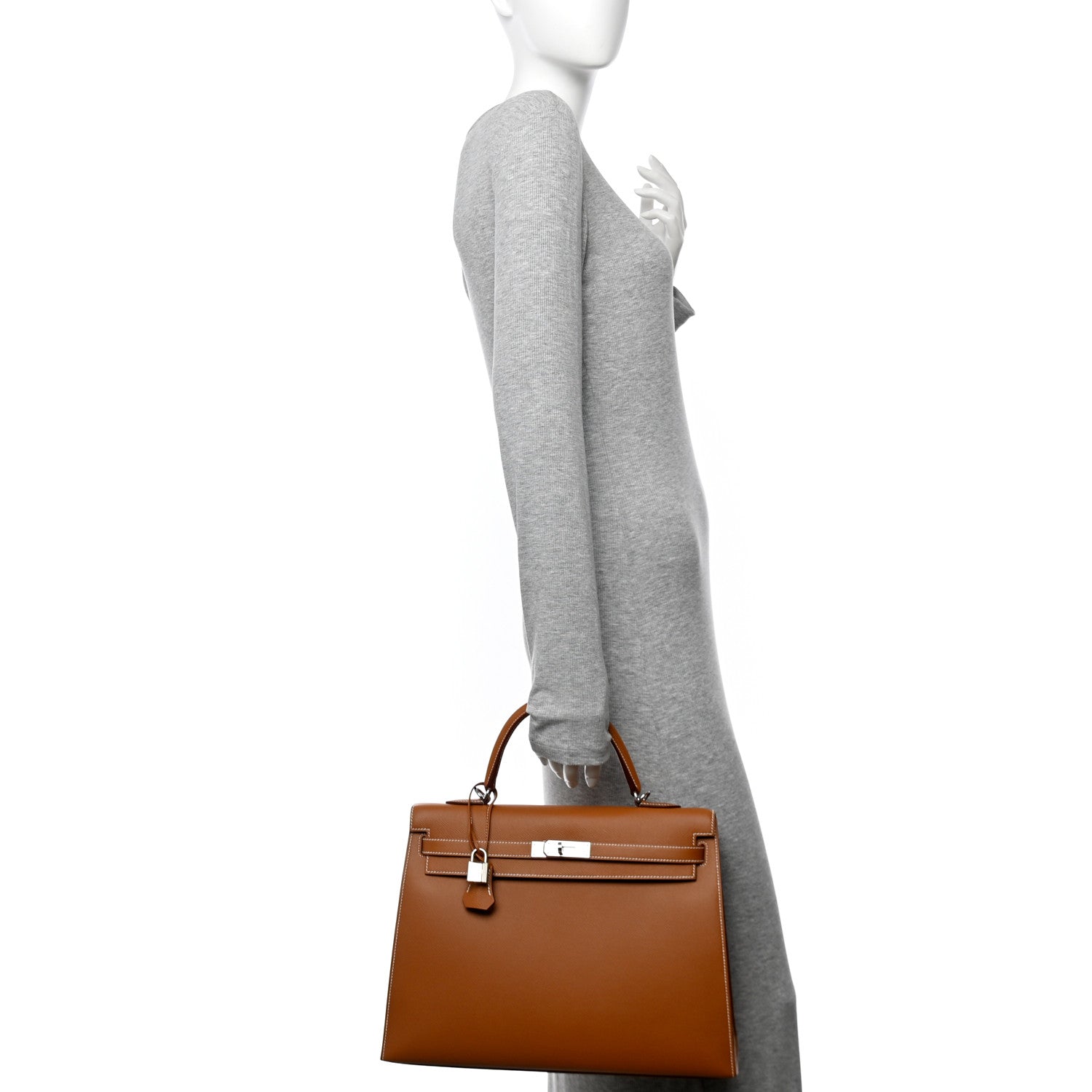 Hermes Epsom Kelly Sellier 35 Gold 2 of 12