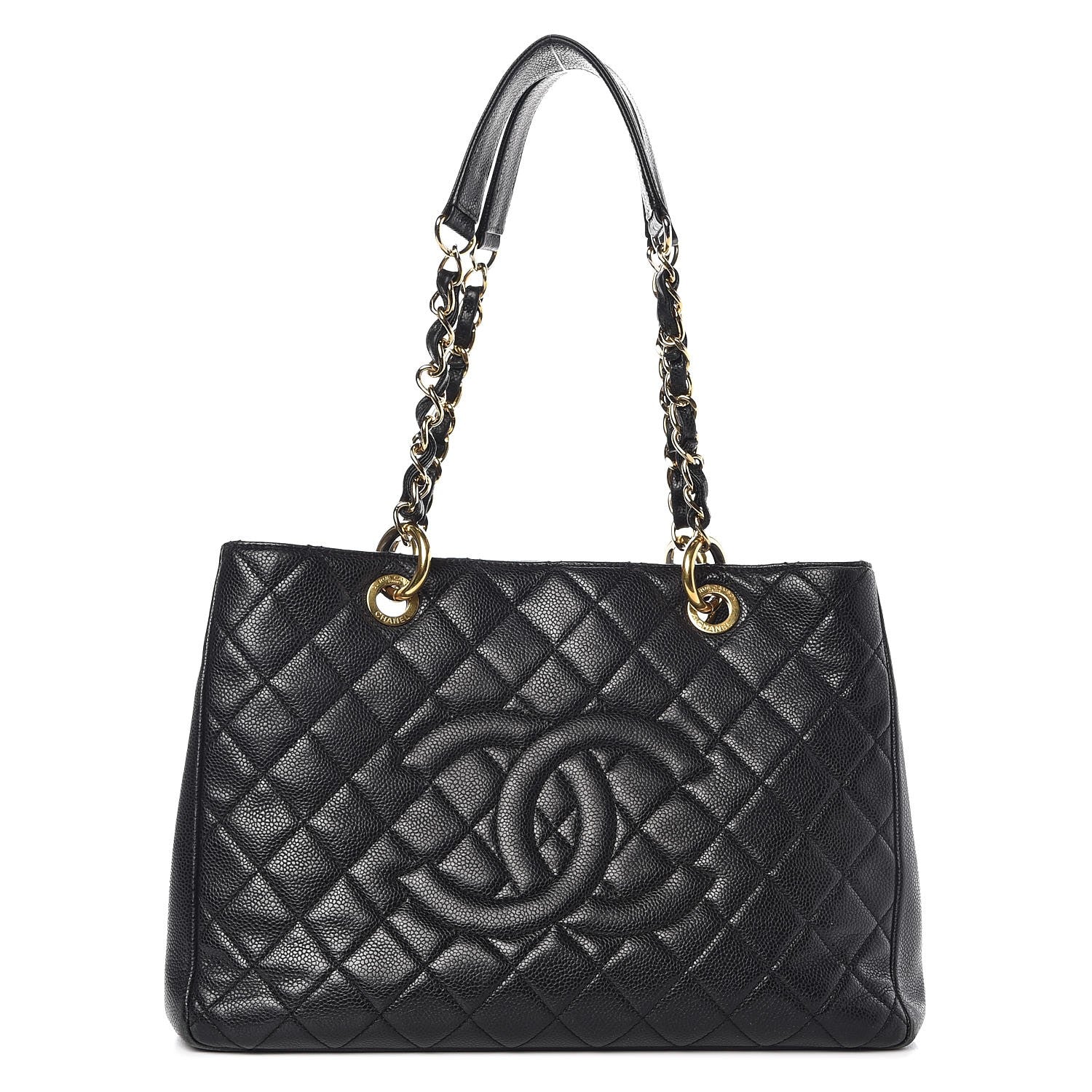 Chanel Caviar Quilted Grand Shopping Tote GST Black 1 of 16