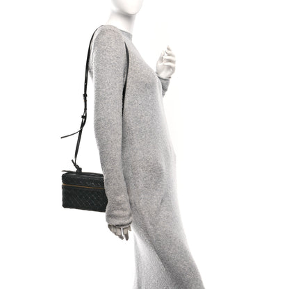 Bottega Veneta Calfskin Intrecciato Bang Bang Vanity Case Black 2 of 11