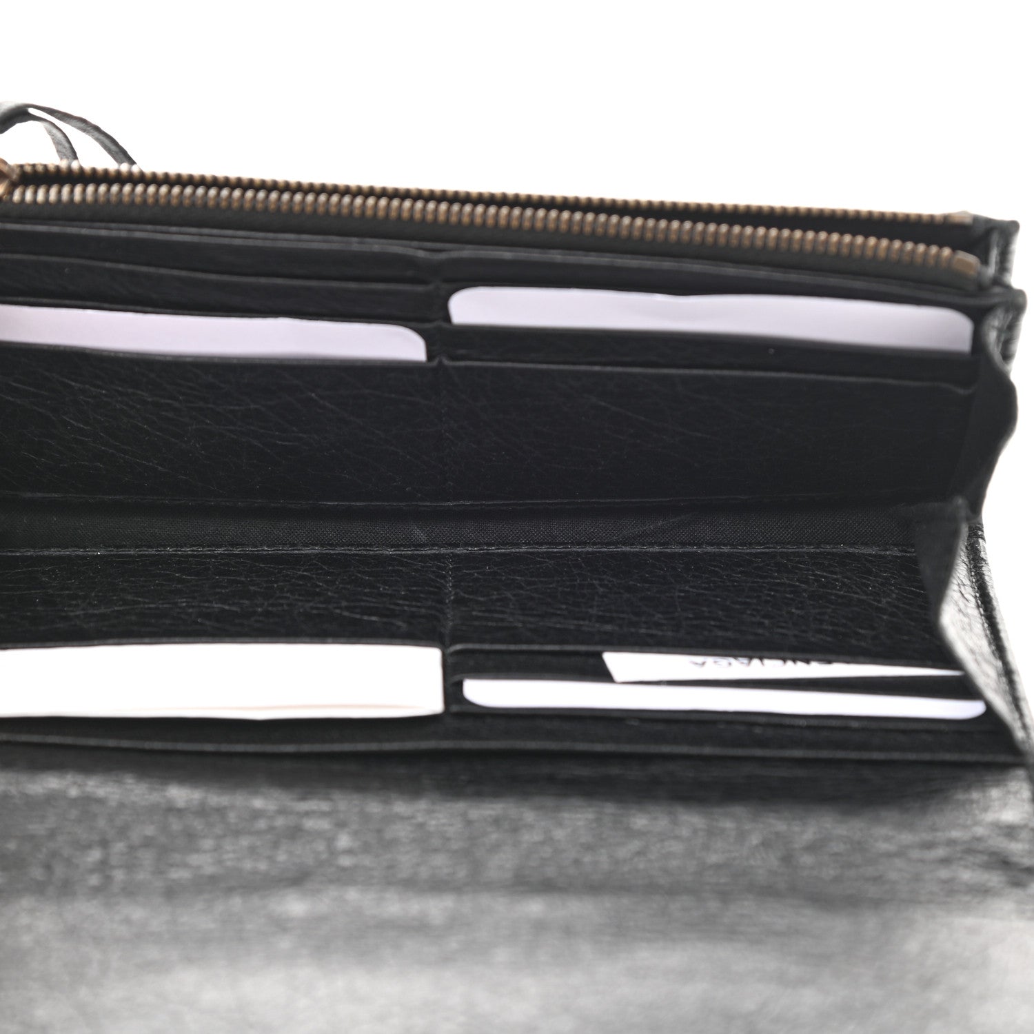 Balenciaga Agneau Classic Hardware Money Wallet Black 4 of 6