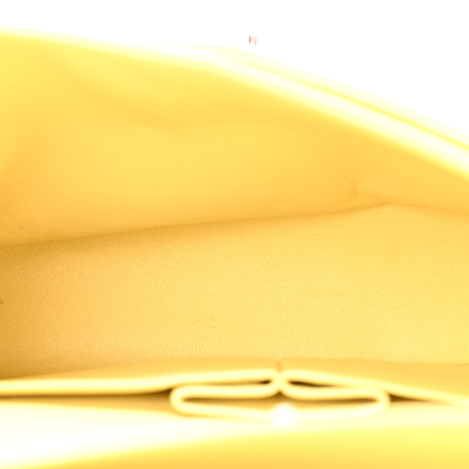 Chanel Caviar Quilted Medium Double Flap Light Yellow 4 of 12