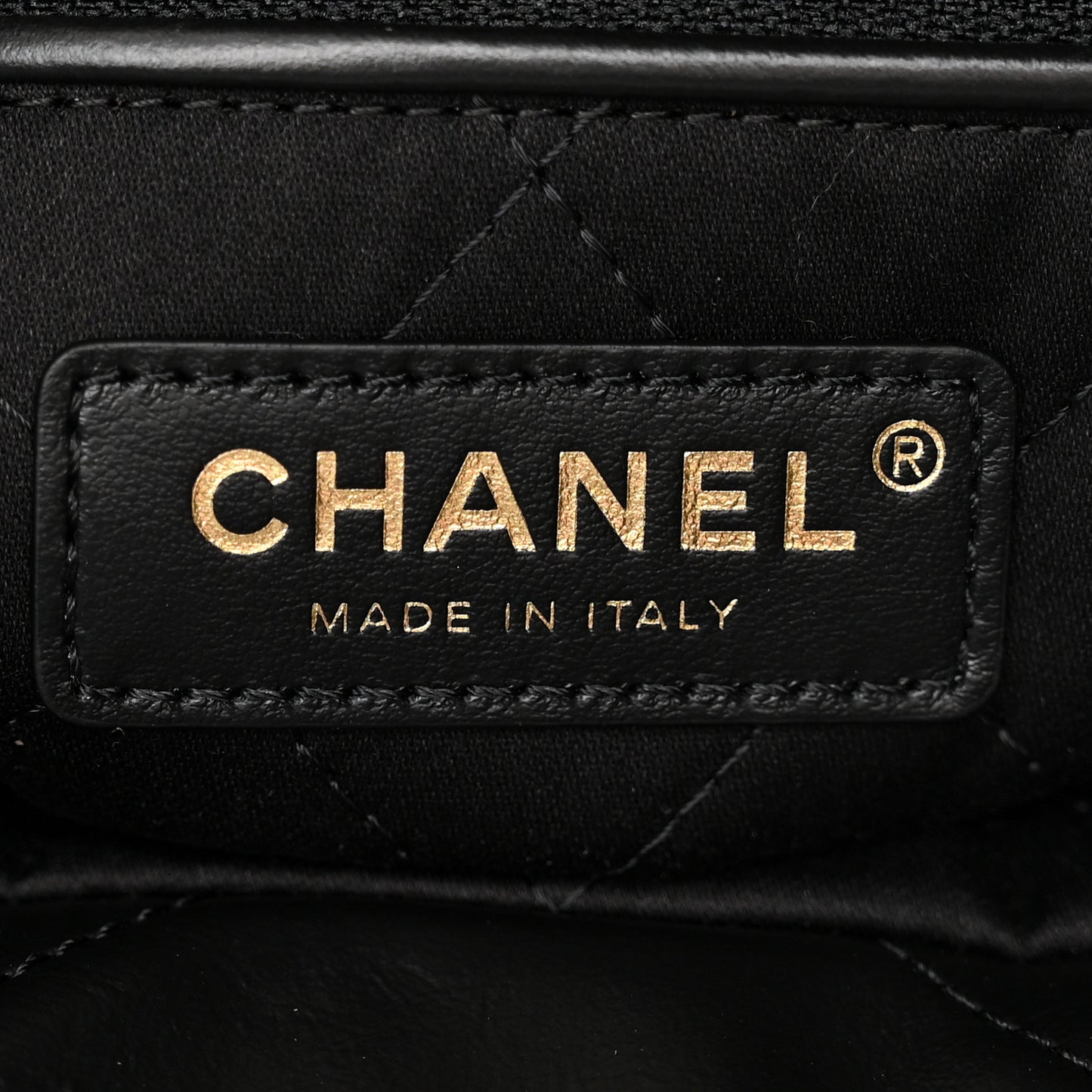 Calfskin Quilted Small Chanel 22 Black