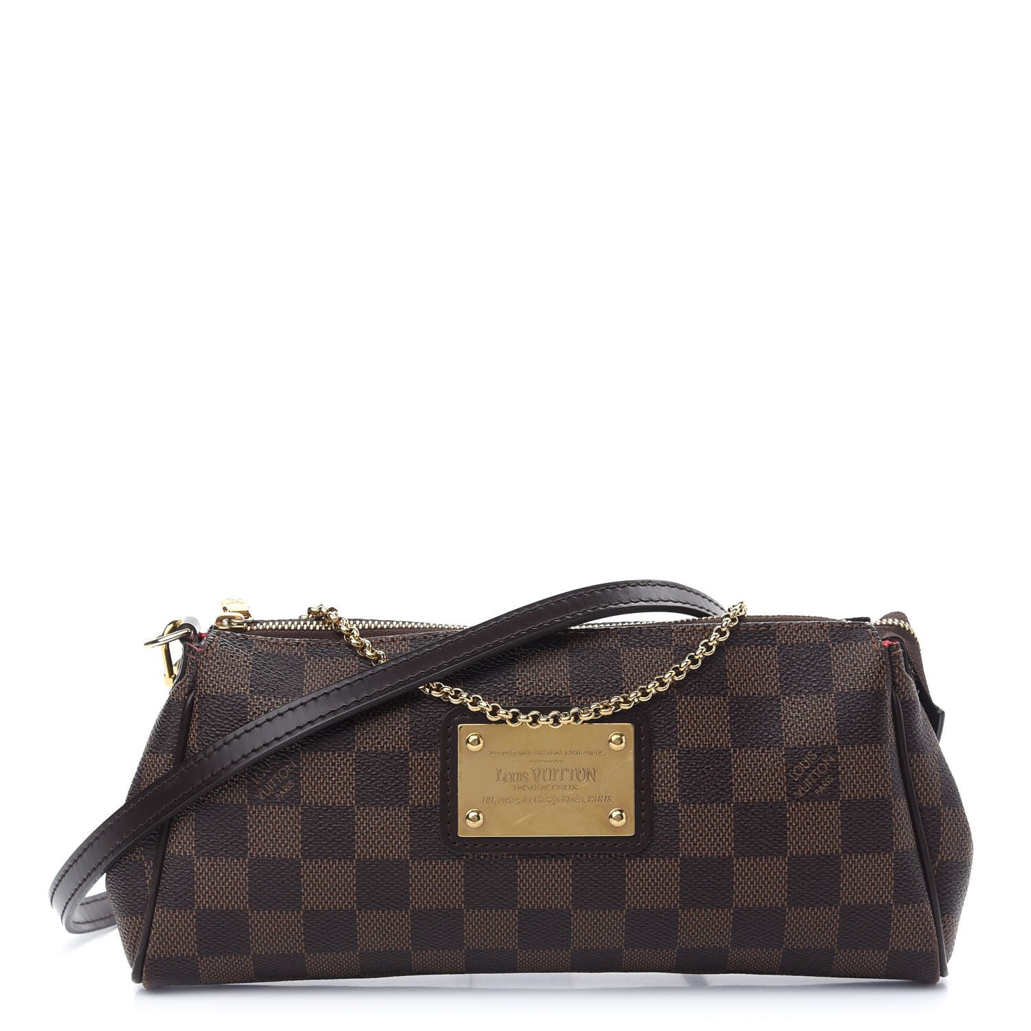 Louis Vuitton Damier Ebene Eva Clutch 1 of 9