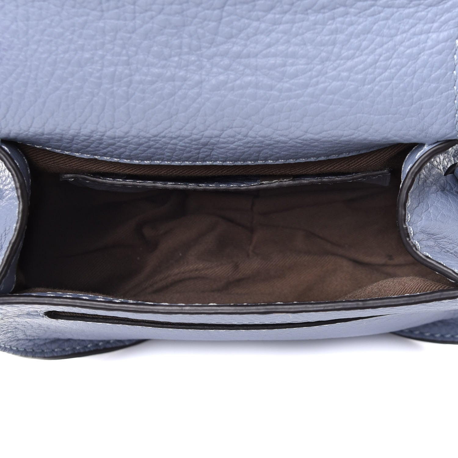 Chloe Calfskin Mini Marcie Round Crossbody Bag Washed Blue 4 of 4