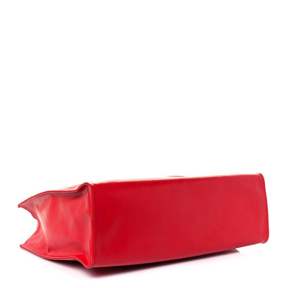 Telfar Vegan Leather Medium Shopping Bag Red 4 of 13