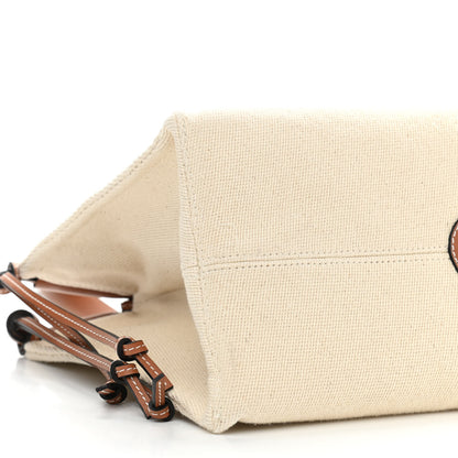Loewe Canvas Calfskin Cushion Tote Beige 8 of 10