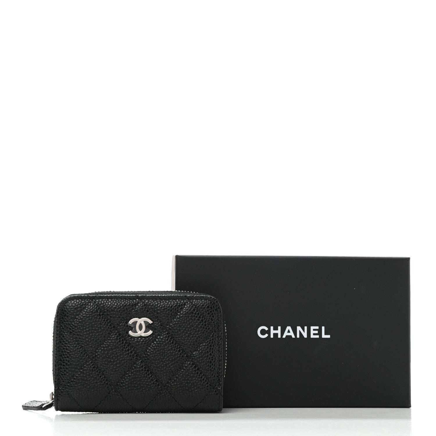 Chanel Caviar Quilted Classic Zipped Coin Purse Black 8 of 8