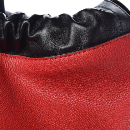 Gucci Calfskin Mens Logo Drawstring Backpack Red 10 of 12