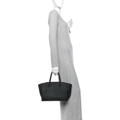 The Row Grained Calfskin Marlo 12 Tote Bag Dark Pine 2 of 11