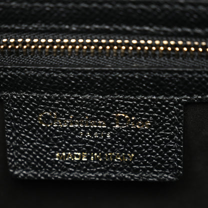 Christian Dior Grained Calfskin Saddle Bag With Strap Black 6 of 10