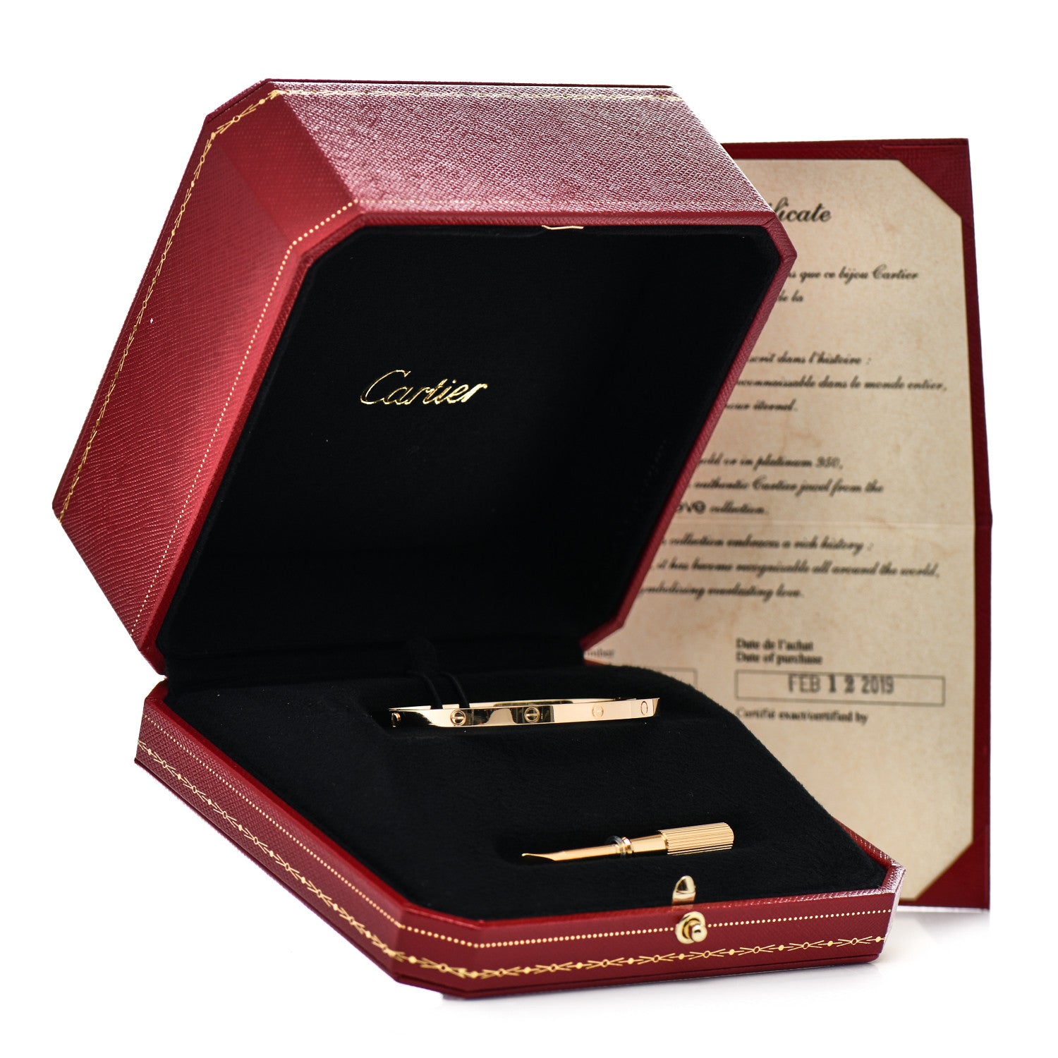 Cartier 18K Yellow Gold Small LOVE Bracelet 17 5 of 5