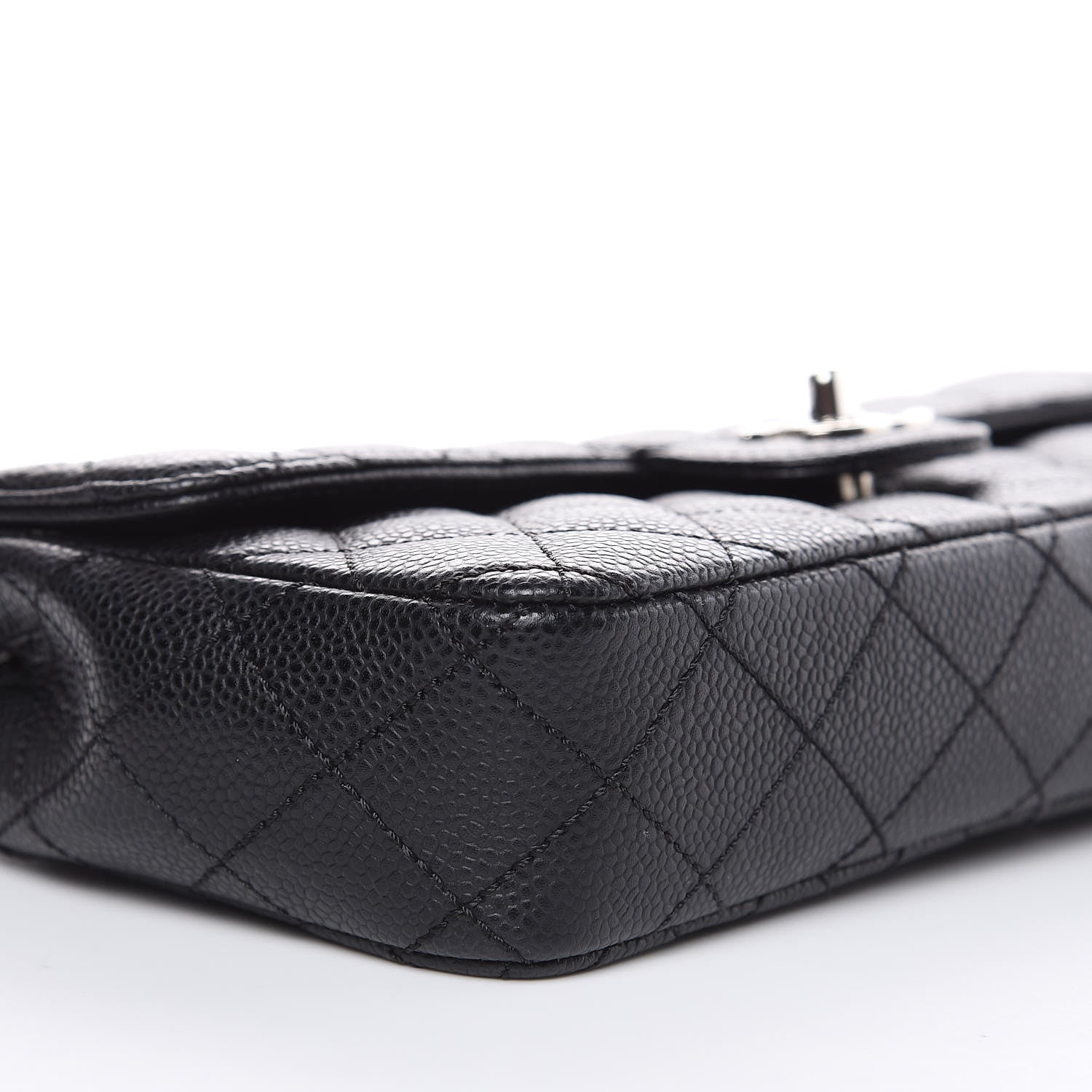 Chanel Caviar Quilted East West Flap Black 8 of 11
