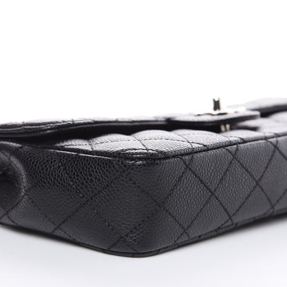Chanel Caviar Quilted East West Flap Black 8 of 11