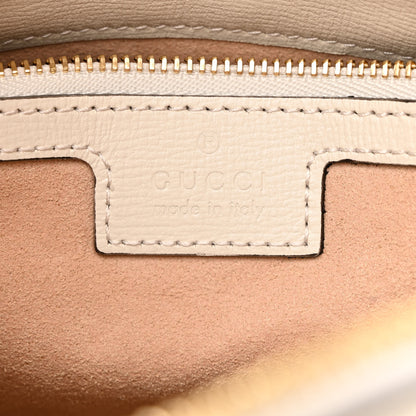 Gucci GG Supreme Monogram Small Horsebit 1955 Shoulder Bag Beige Mystic White 6 of 10