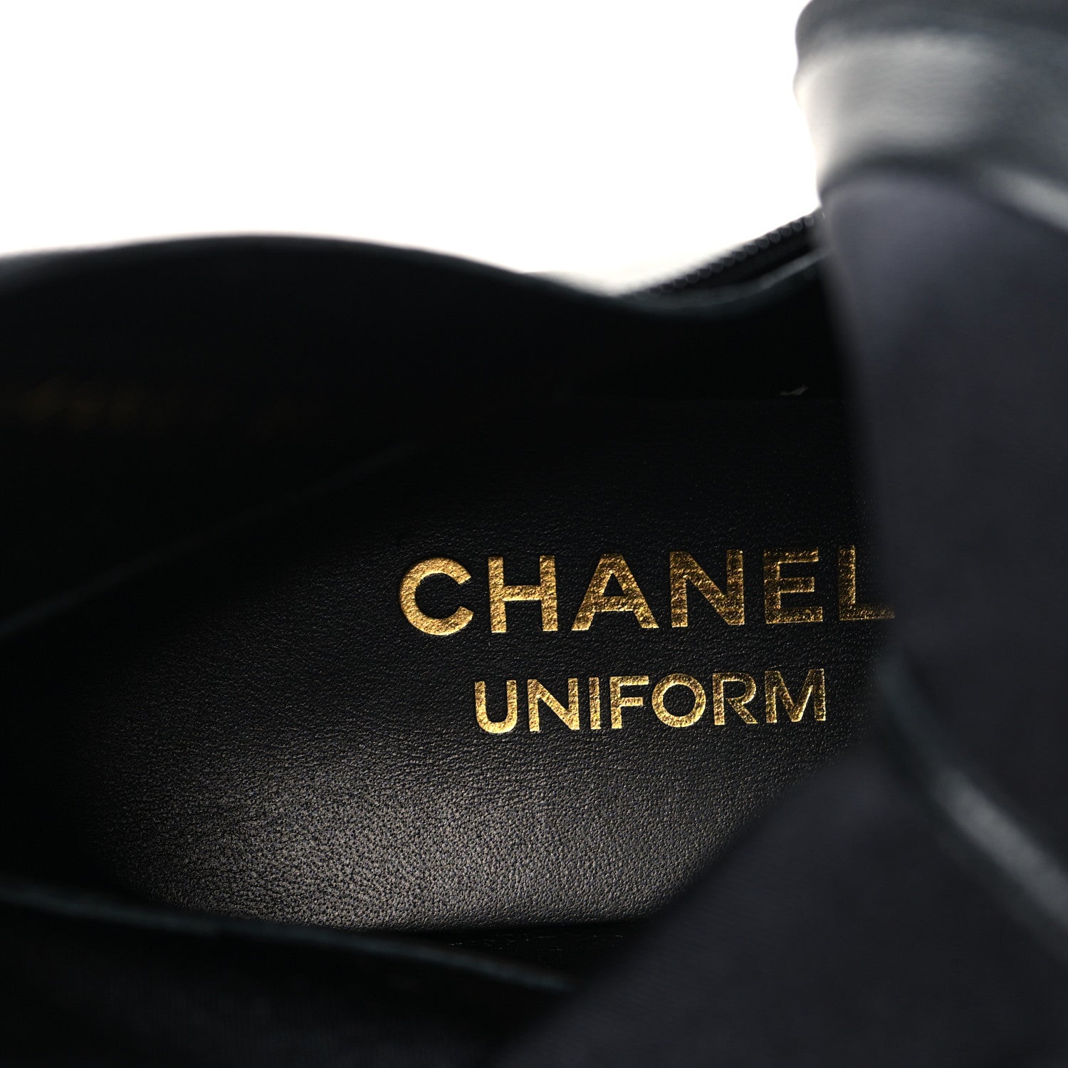 Chanel Stretch Lambskin Cap Toe CC Uniform Short Boots 38 Black 9 of 9
