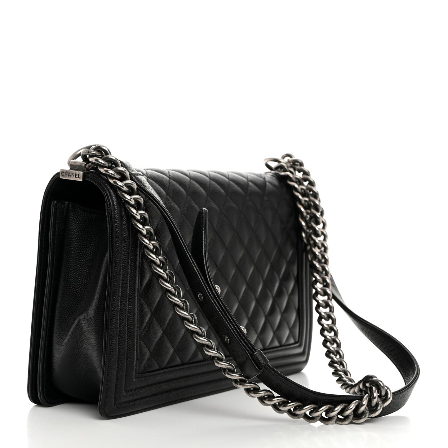 Caviar Quilted New Medium Boy Flap Black