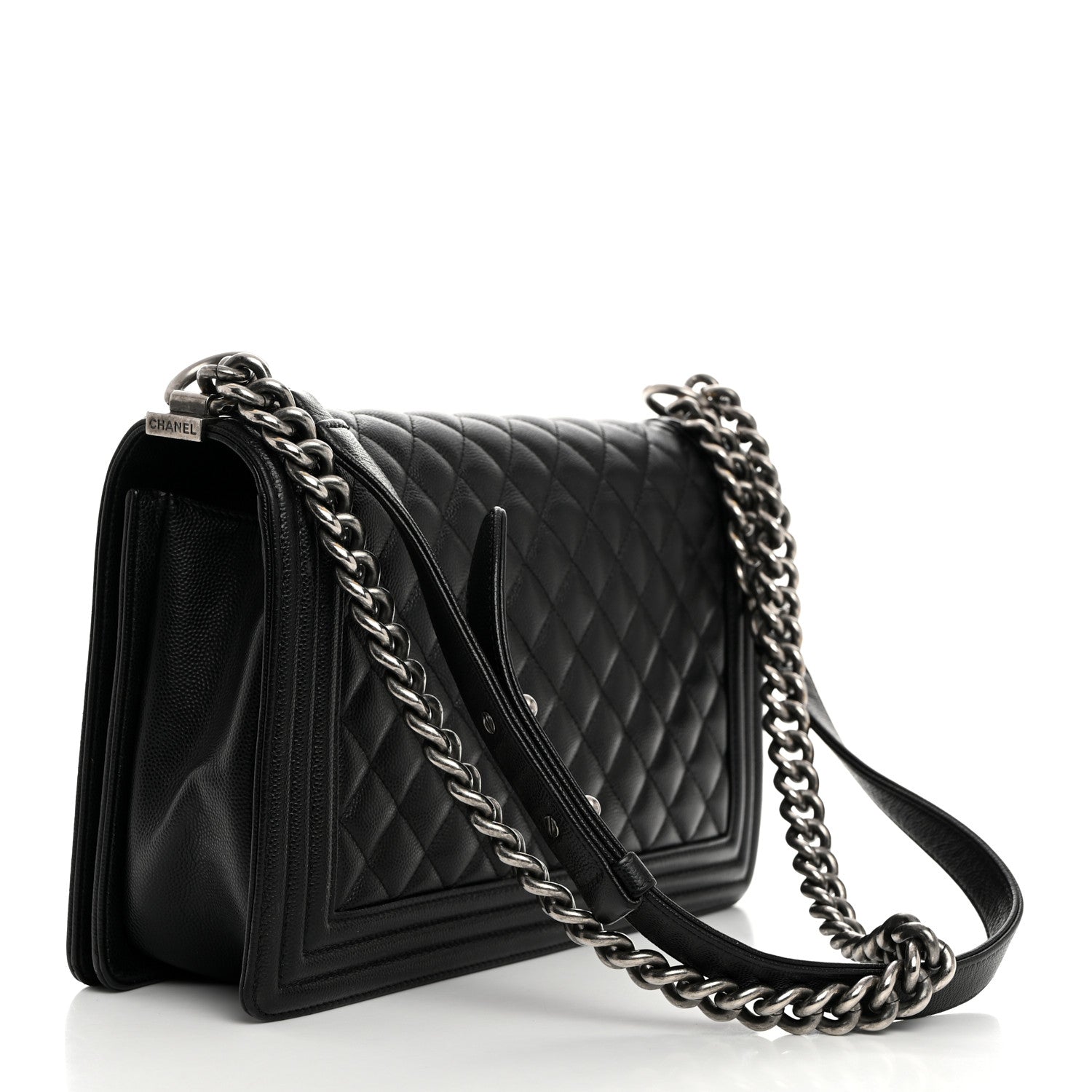 Chanel Caviar Quilted New Medium Boy Flap Black 2 of 12