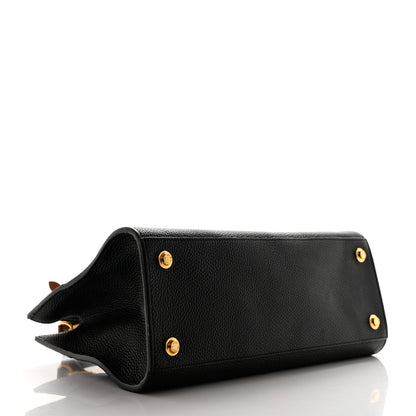 Louis Vuitton Calfskin City Steamer EW Black Gold 4 of 11