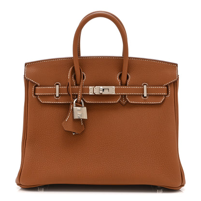 Hermes Togo Birkin 25 Gold 1 of 11