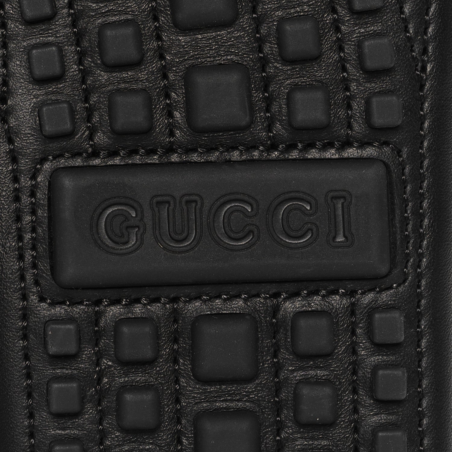 Gucci Soft Clove Calfskin Monochrome Mens Interlocking G Driver Loafers 9 Black 8 of 10