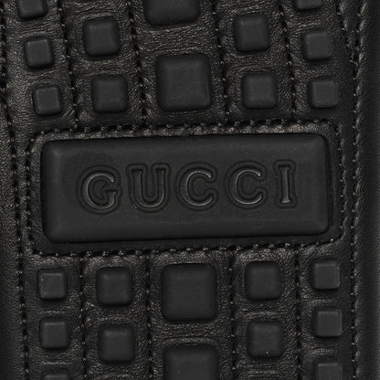 Gucci Soft Clove Calfskin Monochrome Mens Interlocking G Driver Loafers 9 Black 8 of 10