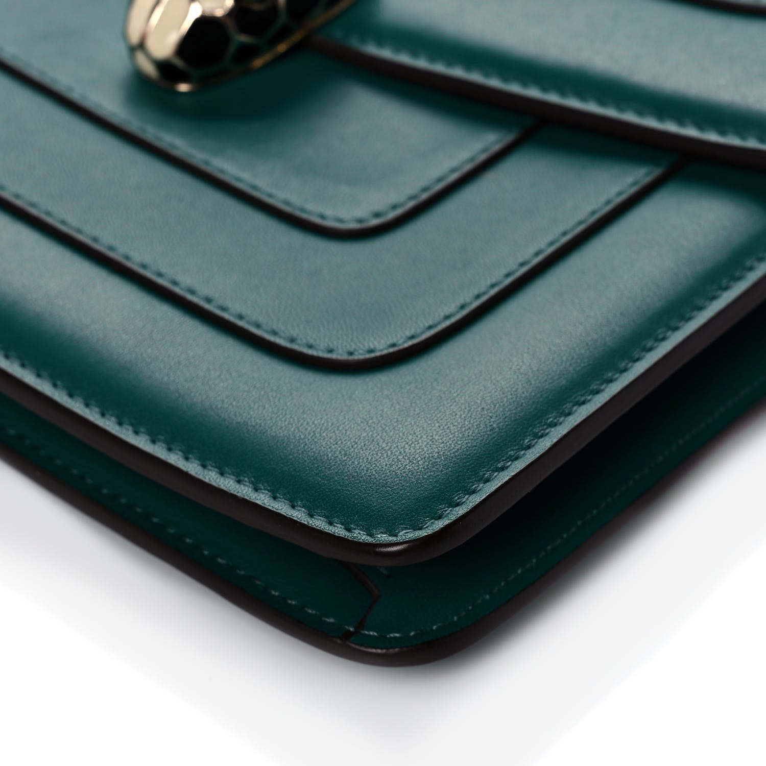 Bulgari Calfskin Serpenti Forever Crossbody Bag Emerald Green 10 of 12