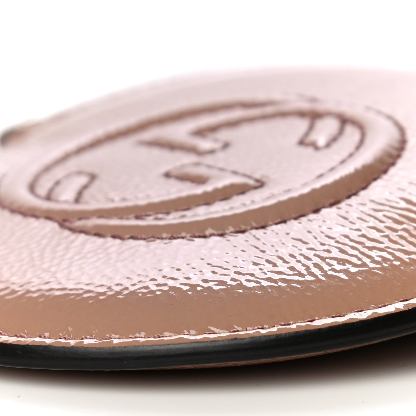 Patent Soho Round Coin Purse Dark Cipria