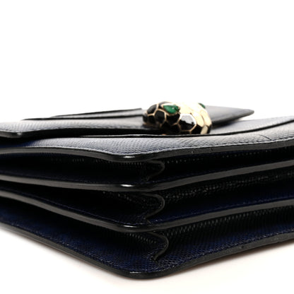 Bulgari Karung Serpenti Forever Top Handle Navy Blue 10 of 11