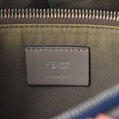 Fendi Vitello Dolce 4 Color Medium By The Way Boston Bag Grigio Polvere Emerald Multicolor 6 of 10