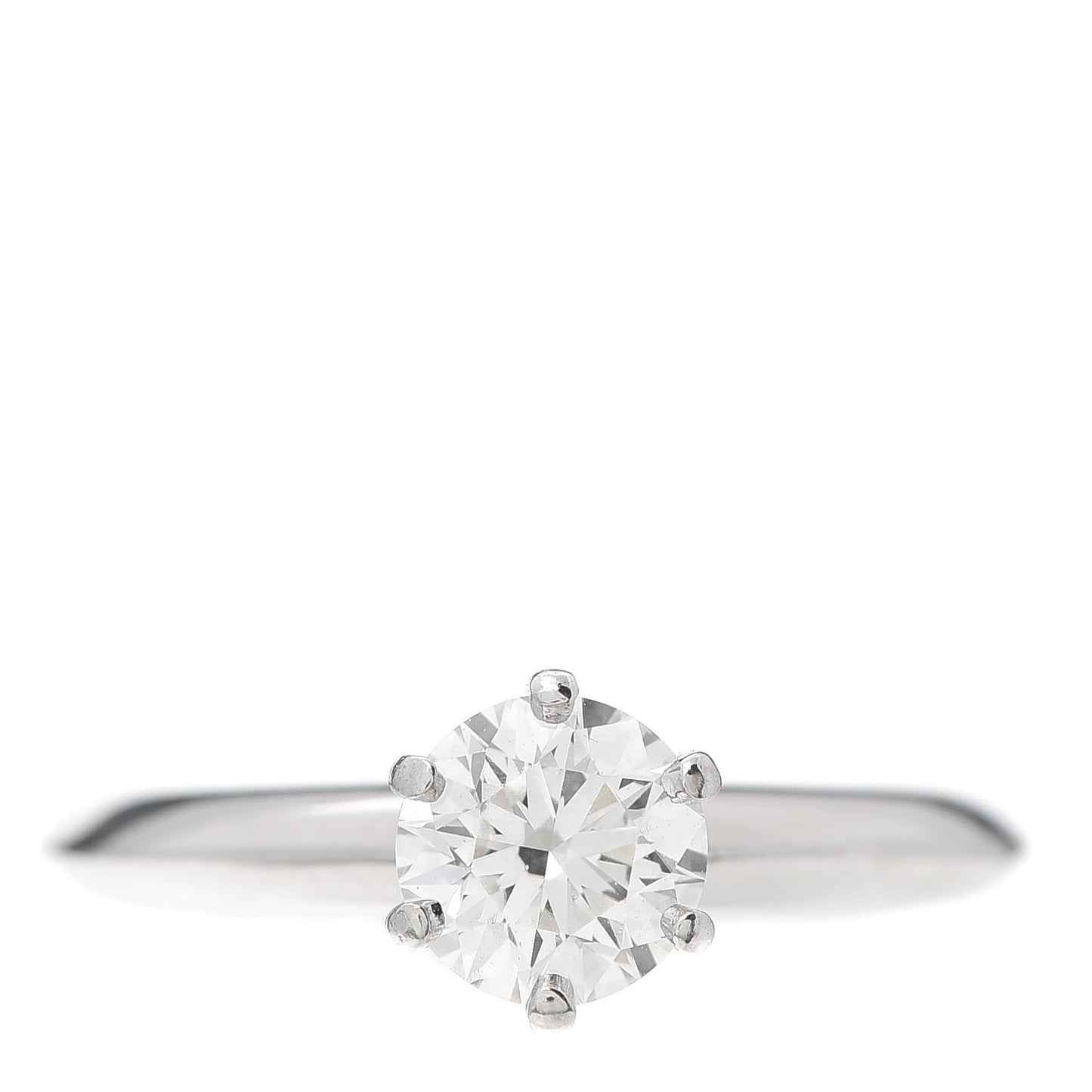 Platinum Diamond .80ct Solitaire Engagement Ring 52 6