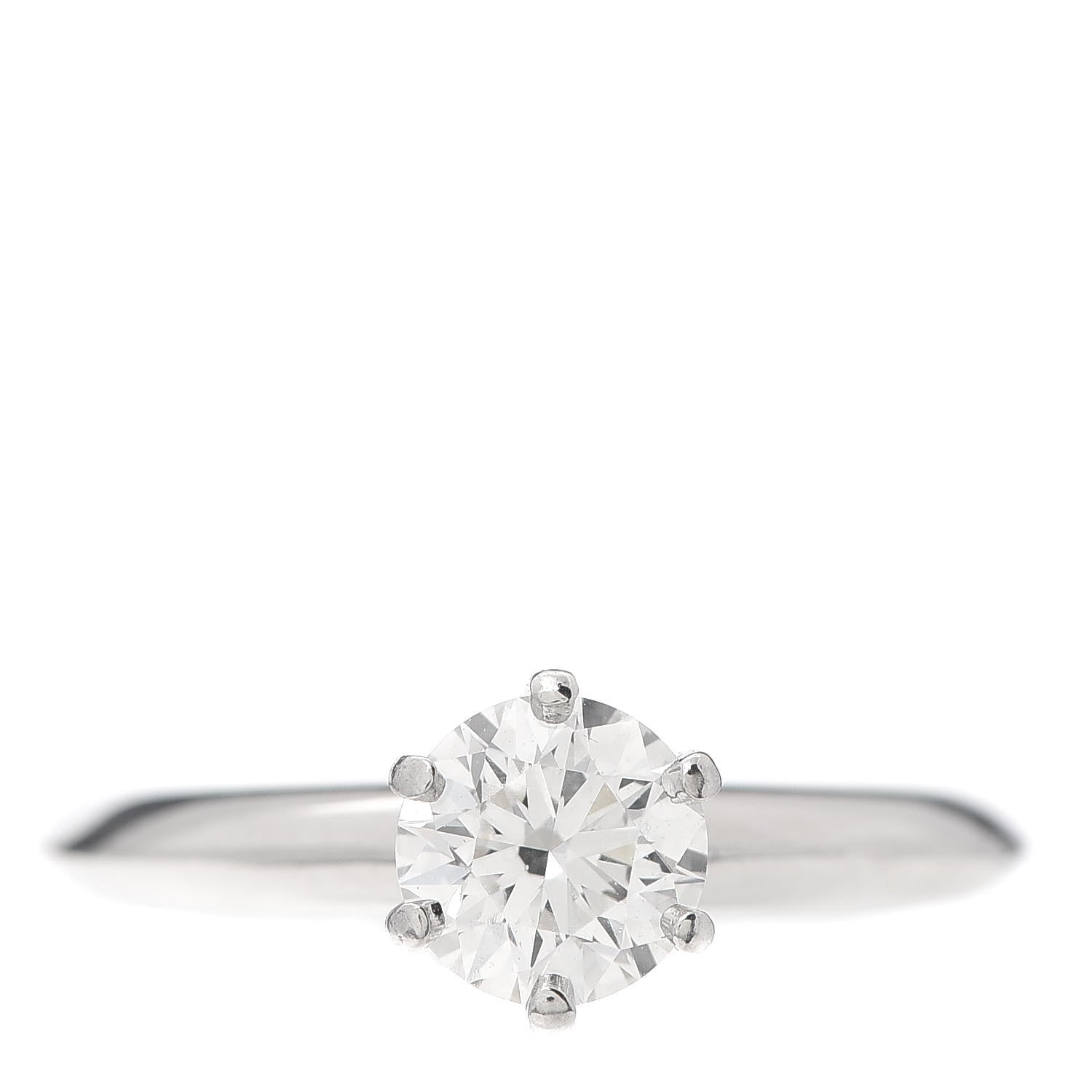 Tiffany Platinum Diamond .80ct Solitaire Engagement Ring 52 6 1 of 8