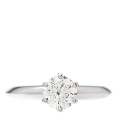 Tiffany Platinum Diamond .80ct Solitaire Engagement Ring 52 6 1 of 8