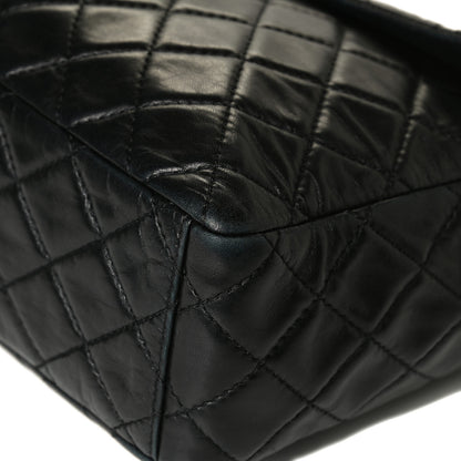 Chanel Washed Lambskin Quilted Maxi Single Flap Black 16 of 16