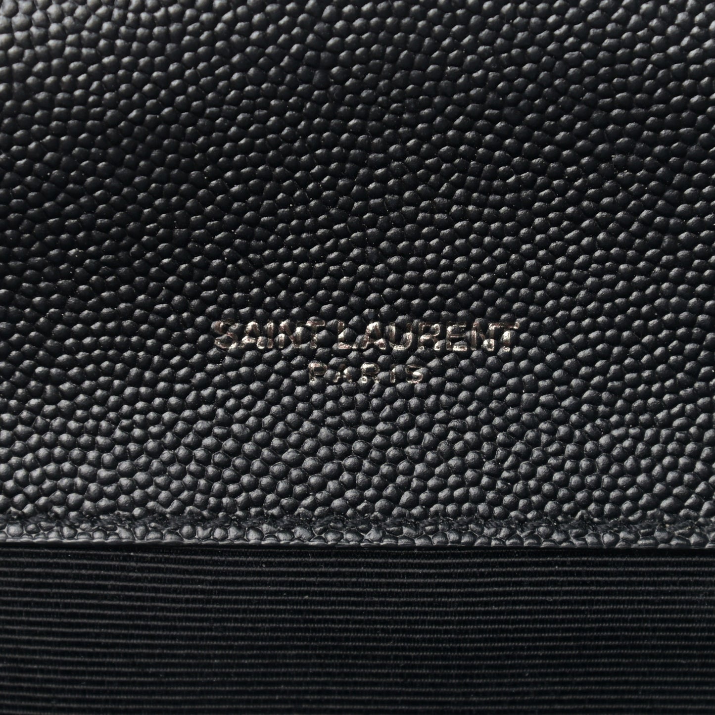 Grain De Poudre Textured Mixed Matelasse Triquilt Small Monogram Satchel Black