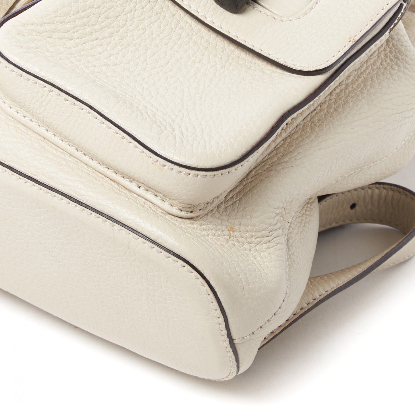 Cellarius Calfskin Medium Bamboo Backpack Mystic White