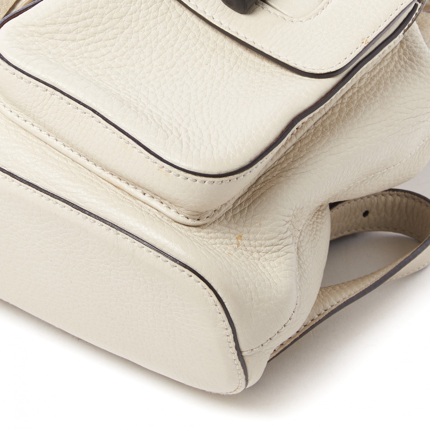 Gucci Cellarius Calfskin Medium Bamboo Backpack Mystic White 5 of 13
