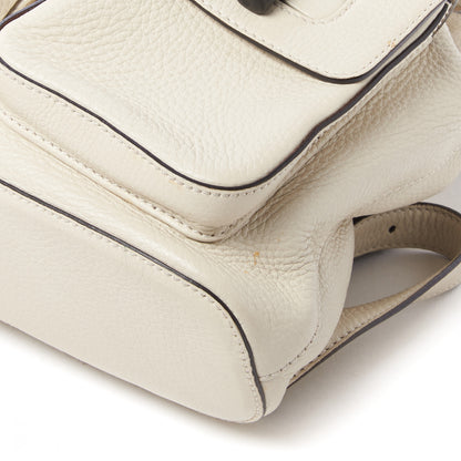 Gucci Cellarius Calfskin Medium Bamboo Backpack Mystic White 5 of 13