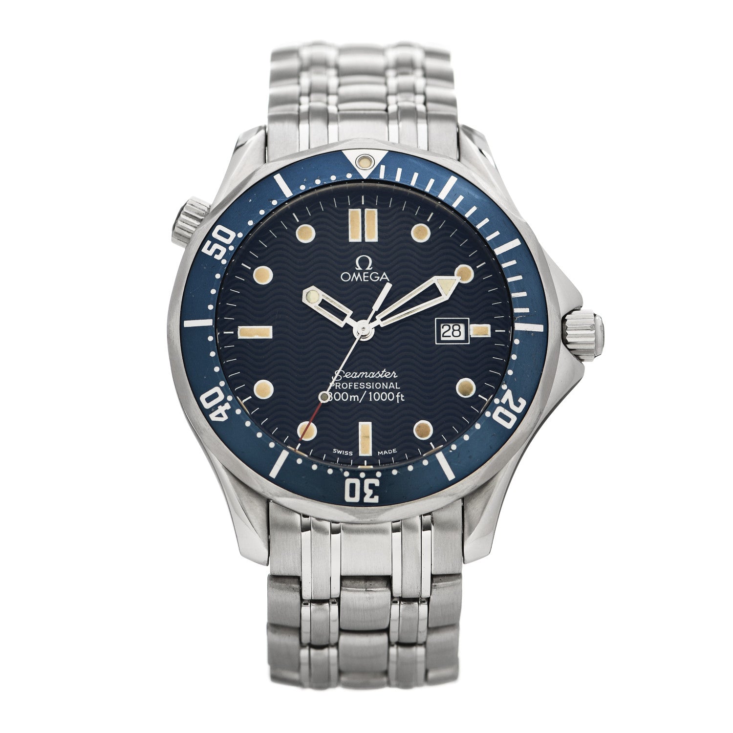 Omega Stainless Steel 41mm Seamaster Professional Quartz Watch Blue 2221.80 1 of 4
