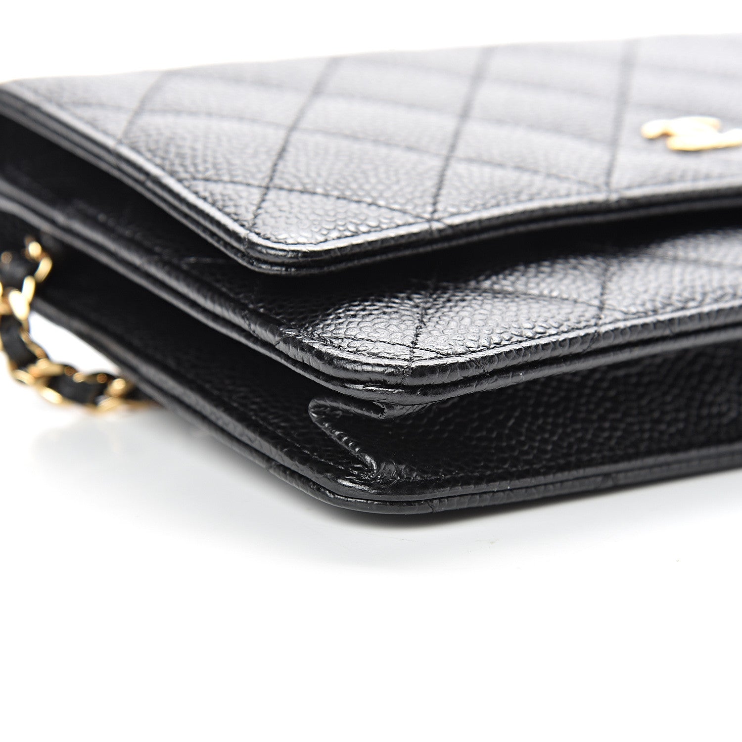 Chanel Caviar Quilted Wallet On Chain WOC Black 9 of 10