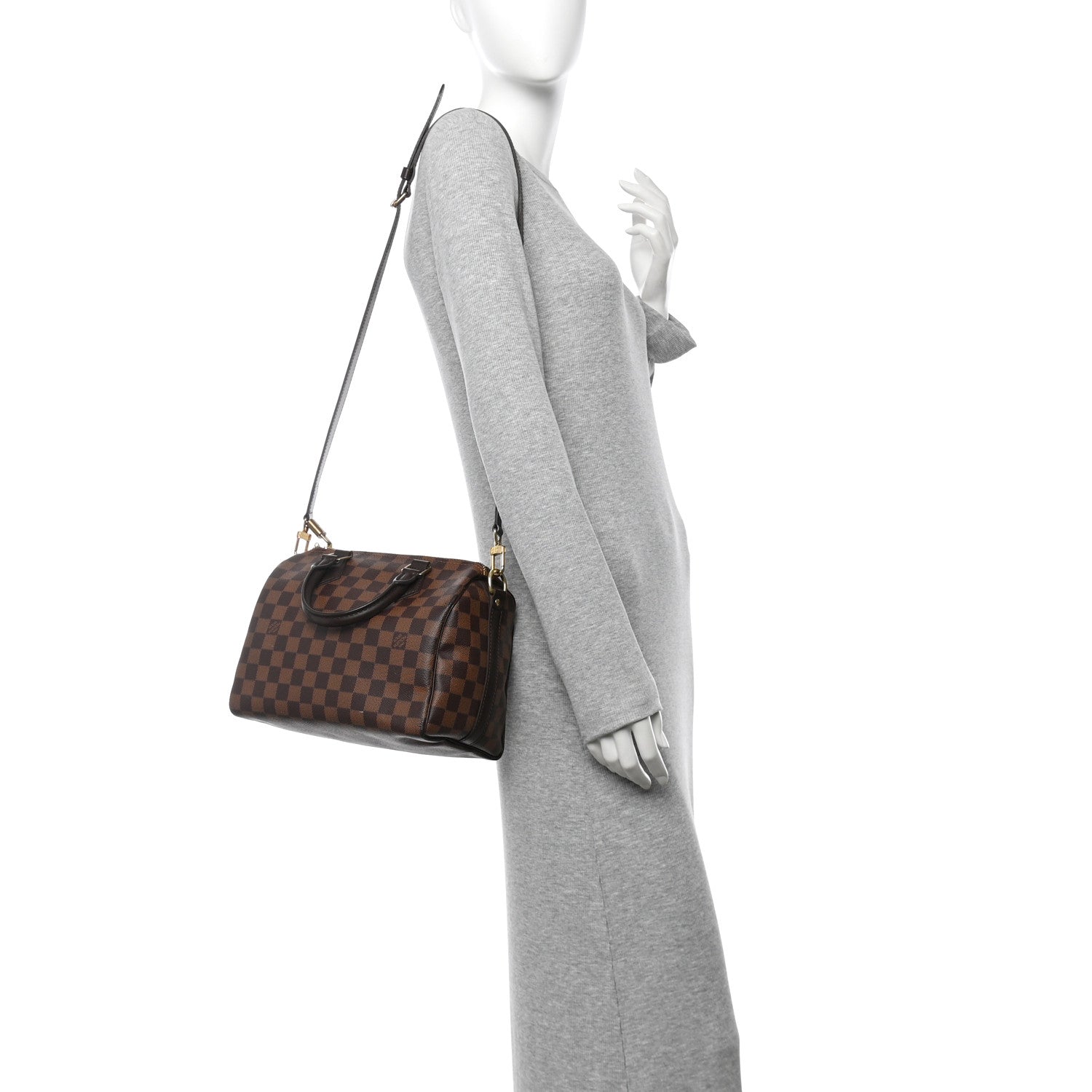 Louis Vuitton Damier Ebene Speedy Bandouliere 25 2 of 10