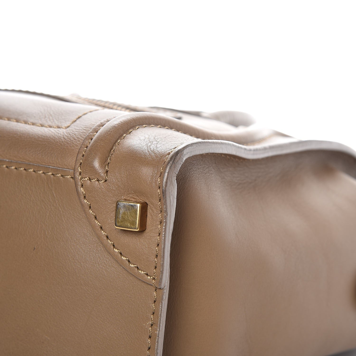 Celine Smooth Calfskin Micro Luggage Camel 12 of 14