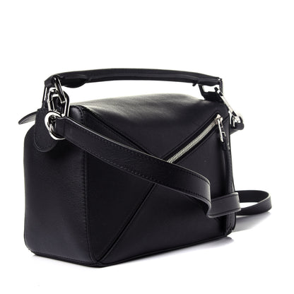 Loewe Calfskin Small Puzzle Bag Black 3 of 10