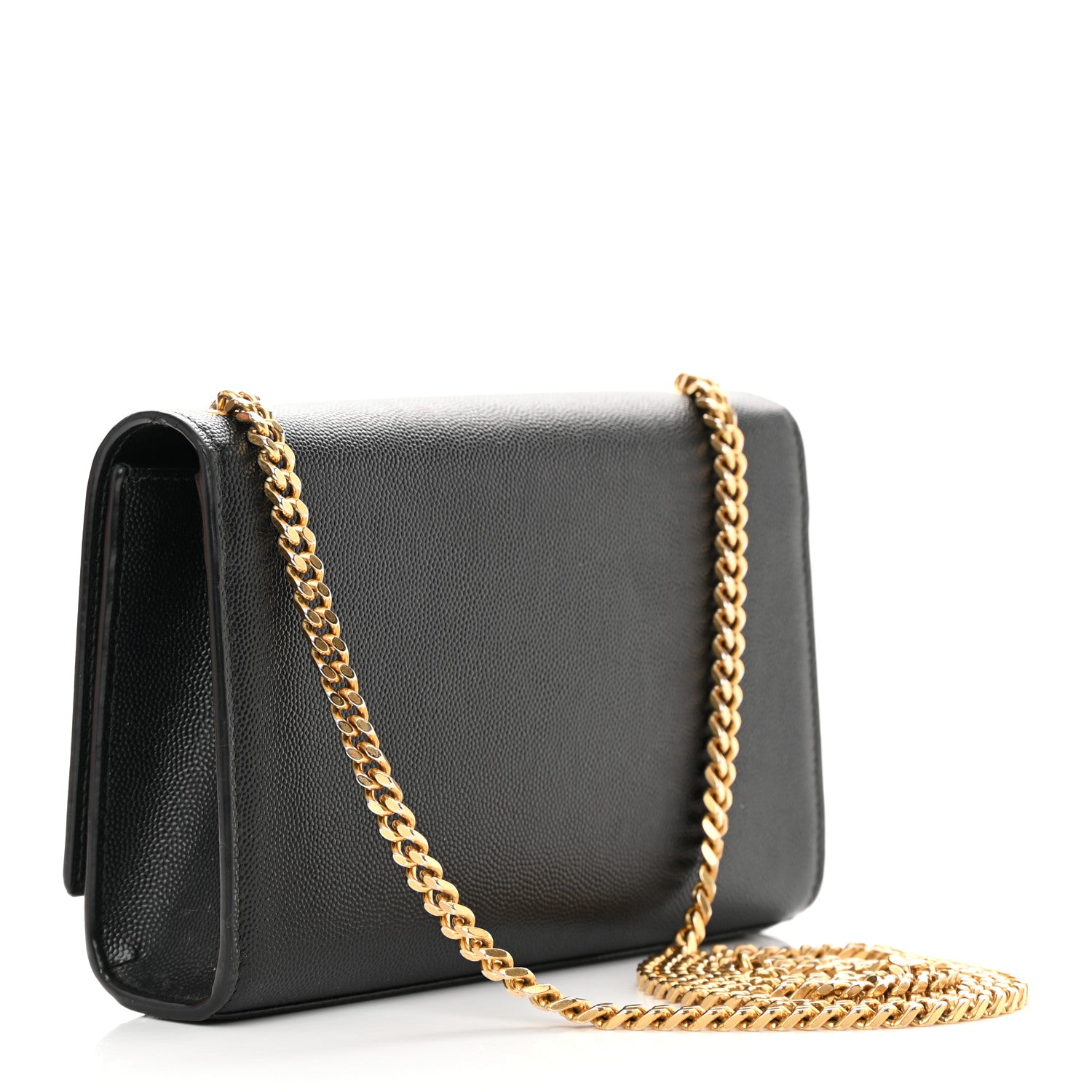 Saint Laurent Grain De Poudre Small Monogram Kate Satchel Black 3 of 14